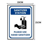 SANITATION STATION - PLEASE USE HAND SANITIZER - SIGNAGE BOARD - Foam Board Material
