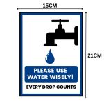 PLEASE USE WATER WISELY - SIGNAGE BOARD - Foam Board Material