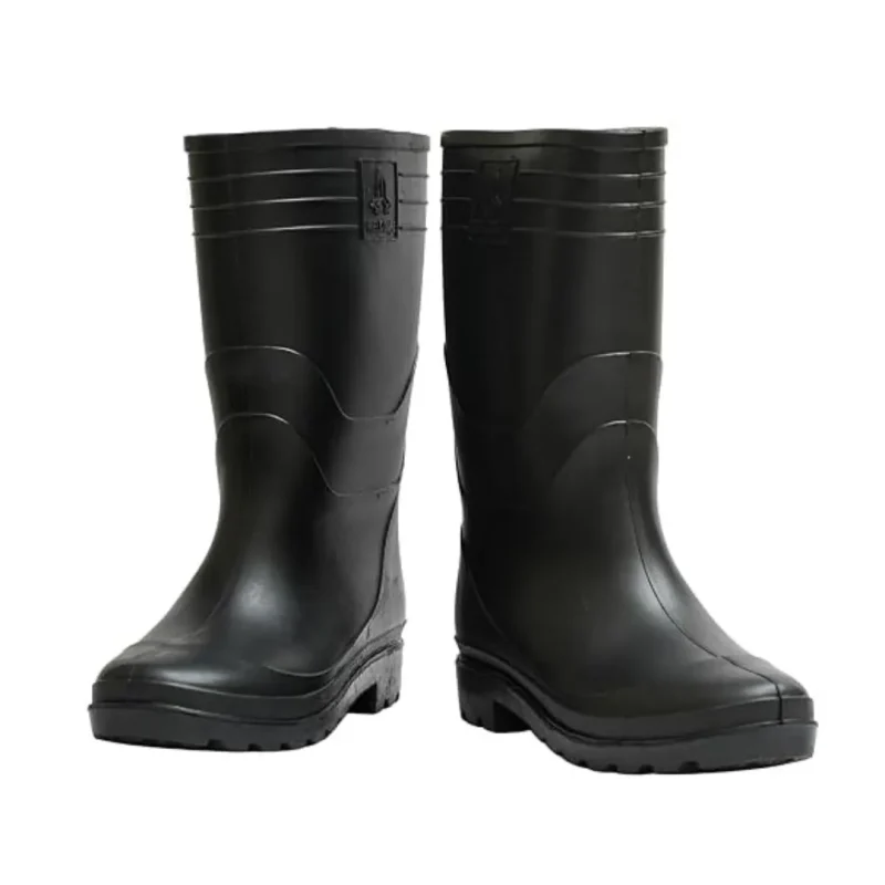 OLEEMA Safety Gum Boots Black
