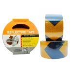 Arrow Safety Reflective Tape - Black And Yellow - 50mm X 5M - HP1395