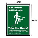 BURN CALORIES NOT ELECTRICITY - SIGN BOARD - Foam Board Material
