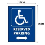 RESERVED PARKING SIGN BOARD - Foam Board Material