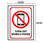 TURN OFF MOBILE PHONE SIGN BOARD - Foam Board Material