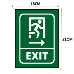 EXIT RIGHT SIGN BOARD - Foam Board Material