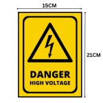 DANGER HIGH VOLTAGE SIGN BOARD - Foam Board Material