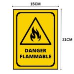 DANGER FLAMMABLE SIGN BOARD - Foam Board Material