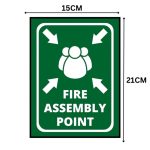 FIRE ASSEMBLY POINT SIGN BOARD - Foam Board Material