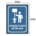 PLEASE FLUSH AFTER USE  SIGN BOARD - Foam Board Material