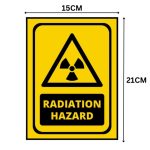 RADIATION HAZARD SIGN BOARD - Foam Board Material
