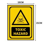 TOXIC HAZARD SIGN BOARD - Foam Board Material