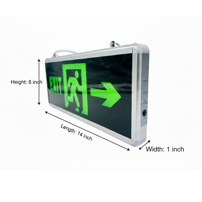 EMERGENCY EXIT BOARD WITH RECHARGEABLE LED LIGHT - ICON - Image 3