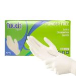 LALAN LATEX DISPOSABLE GLOVES - POWDER FREE - LARGE - 100 PCS