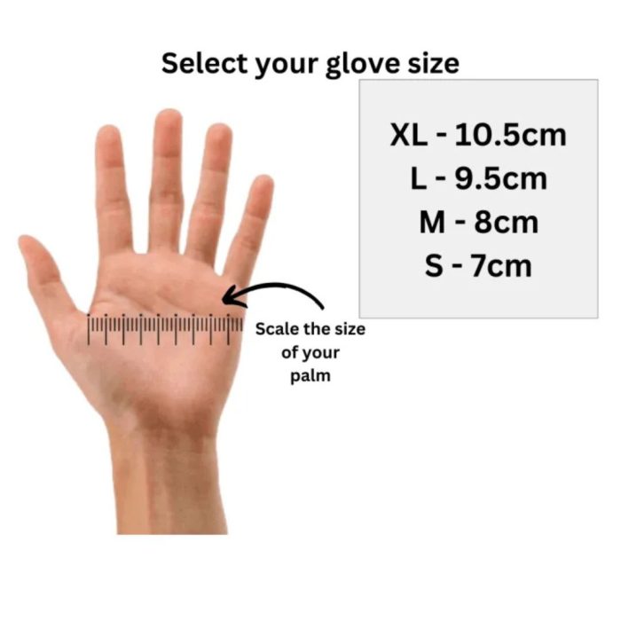 BLOSSOM LATEX DISPOSABLE GLOVES - POWDERED - SMALL - 100 PCS - Image 3