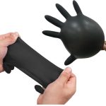 TOUCH DISPOSABLE GLOVES - BLACK - NITRILE - 50 PCS - Image 2