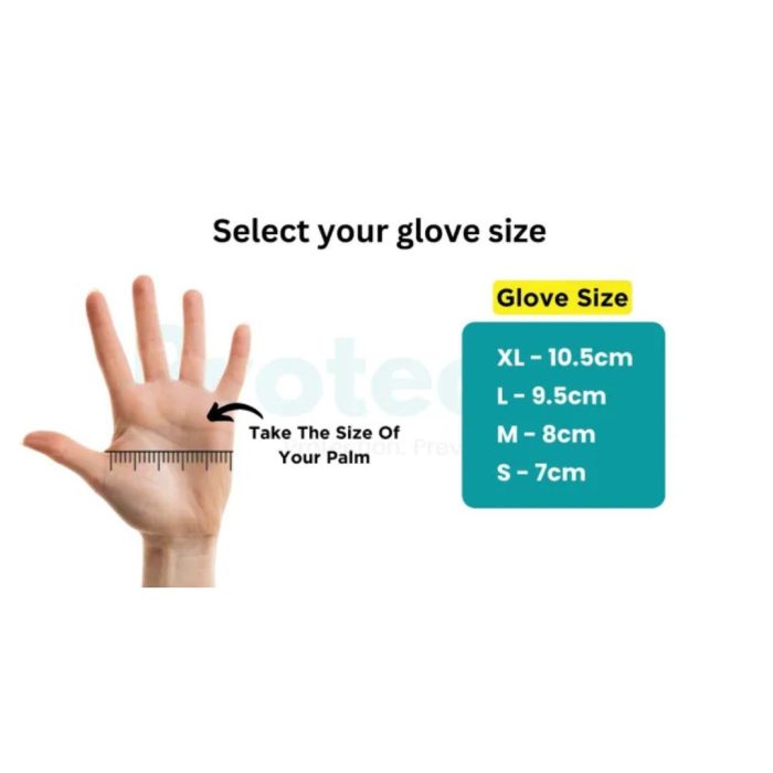 TOUCH DISPOSABLE GLOVES - BLACK - NITRILE - 50 PCS - Image 3