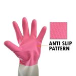 SAFETY RUBBER GLOVES PAIR - DOUBLE COLOR - Image 3