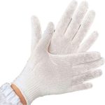 SAFETY NYLON GLOVES PAIR - WHITE