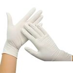 BLOSSOM LATEX DISPOSABLE GLOVES - POWDER FREE - LARGE -100 PCS