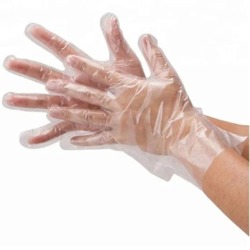 DISPOSABLE POLYTHENE GLOVES - 100 PCS