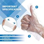 DISPOSABLE POLYTHENE GLOVES - 100 PCS - Image 2