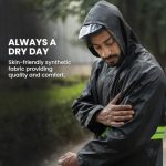 Double Seal Raincoat with Hoodie and Trouser - Black - Image 2