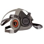 3M Half Face Double Respirator Mask Medium - 6200 / 07025