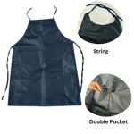 Tafetta Waterproof Apron With Double Pocket - Black - Image 2