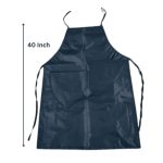 Tafetta Waterproof Apron With Double Pocket - Black - Image 3