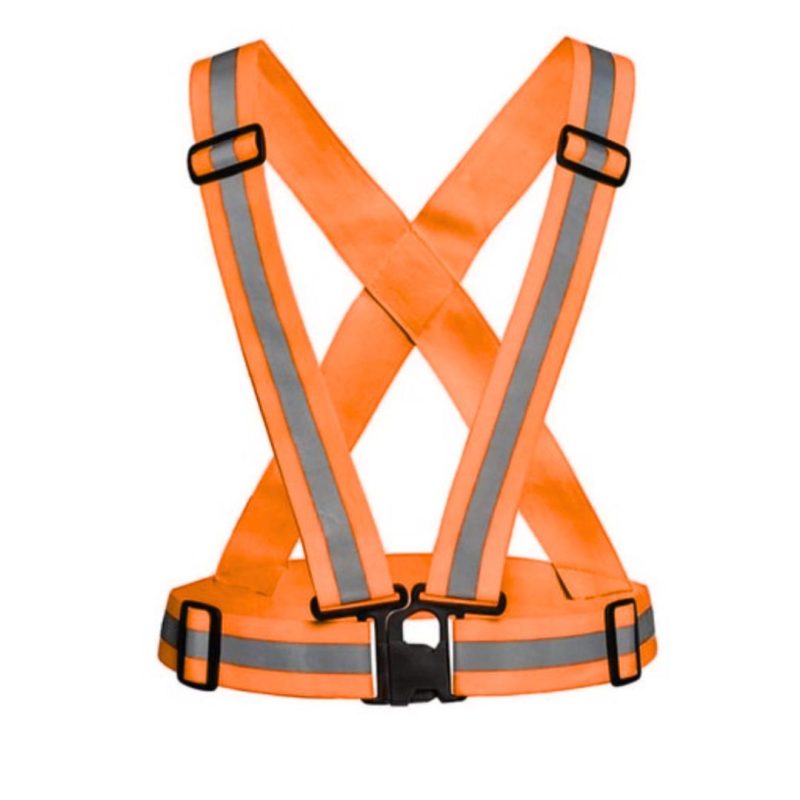 NYLON SAFETY CROSS BELT - LUMINOUS ORANGE