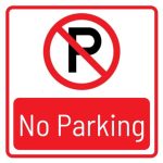 NO PARKING SIGN - MEDIUM