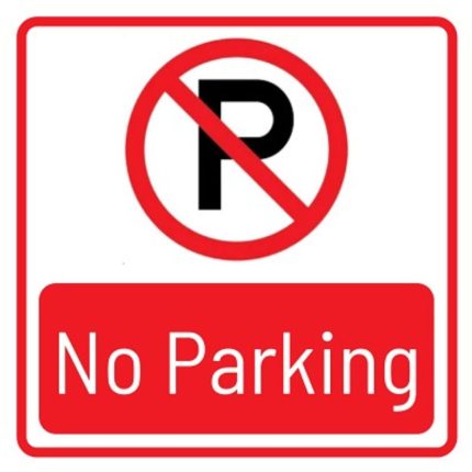 NO PARKING SIGN - MEDIUM
