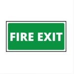EMERGENCY EXIT SIGN - GREEN - SMALL - STRAIGHT