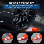FLEXIBLE TRAFFIC SAFETY CONE - 28 INCH - Image 3