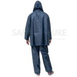 RAIN COAT - WITH TROUSER (HEAVY GAUGE PVC)  - BLACK - Image 2