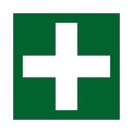 GREEN PLUS STICKER - SQUARE - 6INCH X 6 INCH