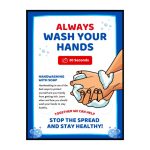 ALWAYS WASH YOUR HANDS- 20SEC - 15CM X 21CM