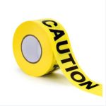 CAUTION - YELLOW POLYTHENE TAPE - 5MM