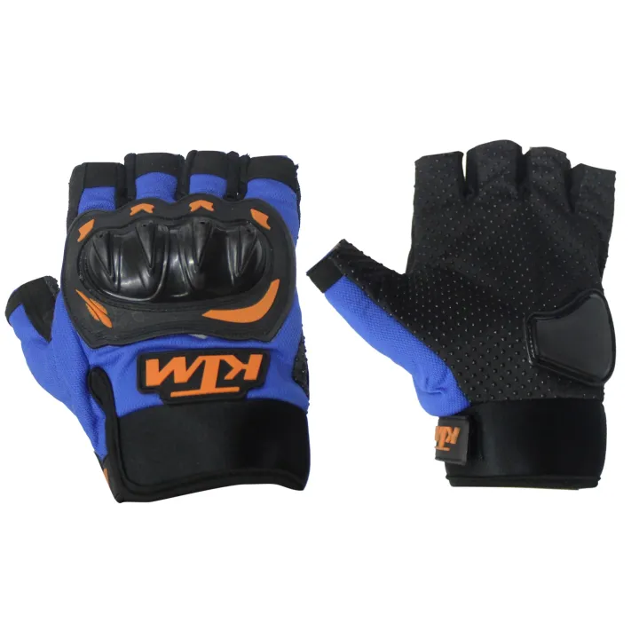 ce251c0b558a921ff2853c2f5b0fe84d.jpg_720x720q80.jpg_ KTM BLUE Half Hand Gloves For Riding,Driving,Sporting Driving Gloves - Blue - Image 1