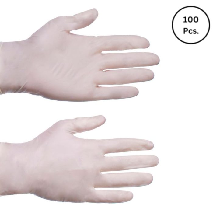 Disposable Gloves - White - Vinyl img2