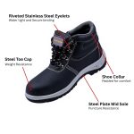 Prime Captain High Ankle Safety Shoe With Steel Toe And Mid Plate - Image 2