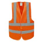 Safety Sure Normal Safety Jacket  - Luminous Orange - Free Size
