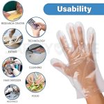 Safetysure Disposable Polythene Gloves – 100 Pcs | Food Safe, Hygienic, Lightweight & Comfortable Gloves for Cooking, Cleaning & Everyday Use - Image 5