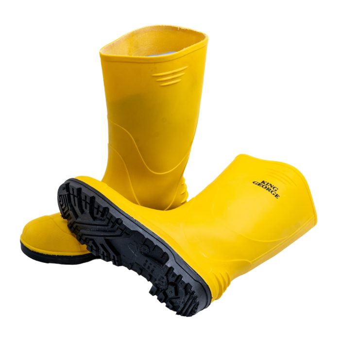 Imported King George Safety Gum Boots Pair Without Steel Toe - Yellow - Image 2