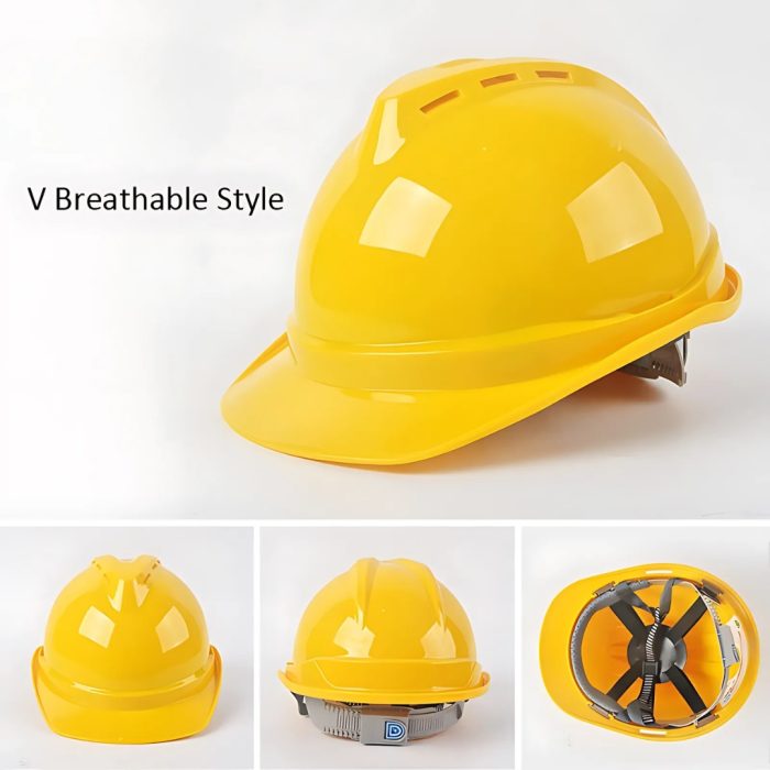 Safety Helmet With Ventilation Holes - Yellow - Image 2