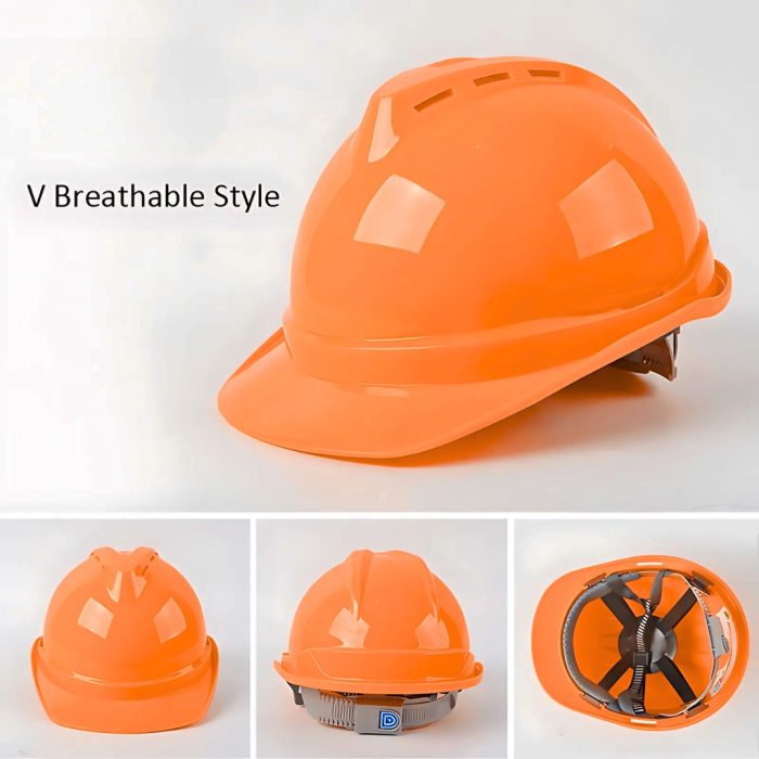 Safety Helmet With Ventilation Holes - Orange - Image 2