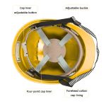 Safety Helmet With Ventilation Holes - Yellow - Image 3