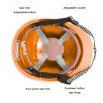Safety Helmet With Ventilation Holes - Orange - Image 3