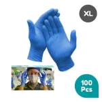 GUCLOUD DISPOSABLE GLOVES - NITRILE - XL -100 PCS