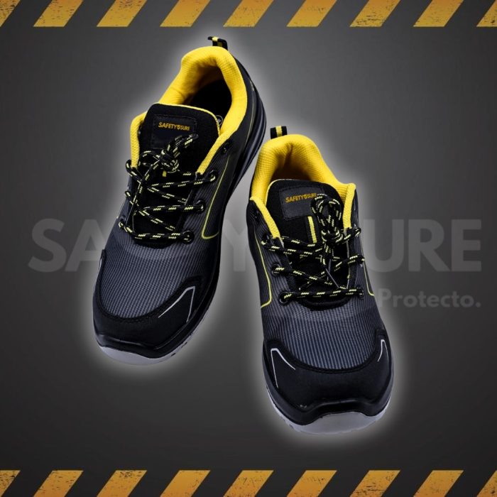 SafetySure CE Certified Canvas Low Ankle S3 Grade Luminous Safety Shoe - Image 3