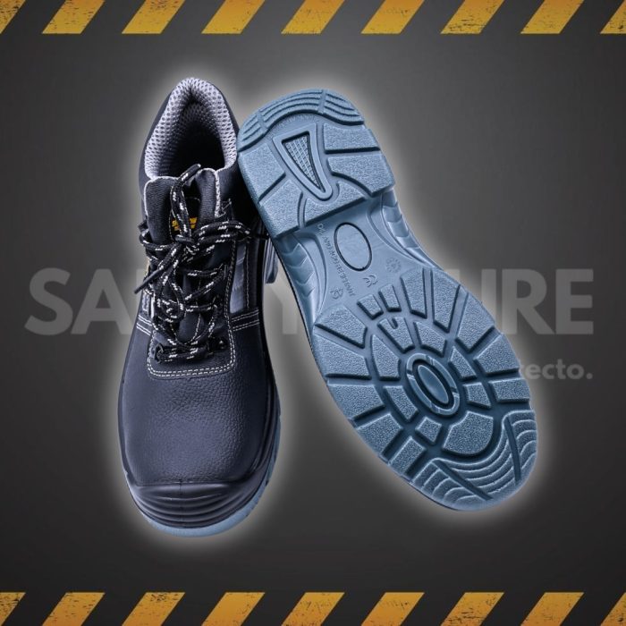 SafetySure CE Certified Leather High Ankle S3 Grade Luminous Safety Shoe - Image 4